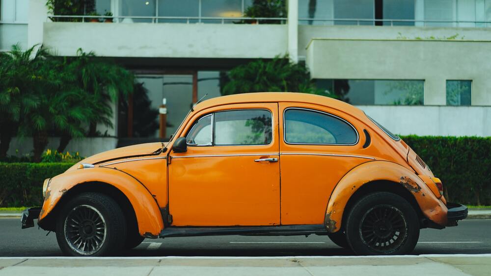 car with background